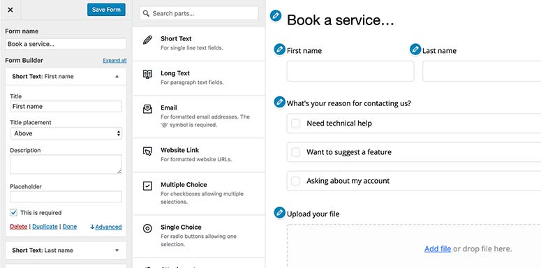 HappyForms preview - IsItWP - Detector gratuito de temas de WordPress HappyForms preview