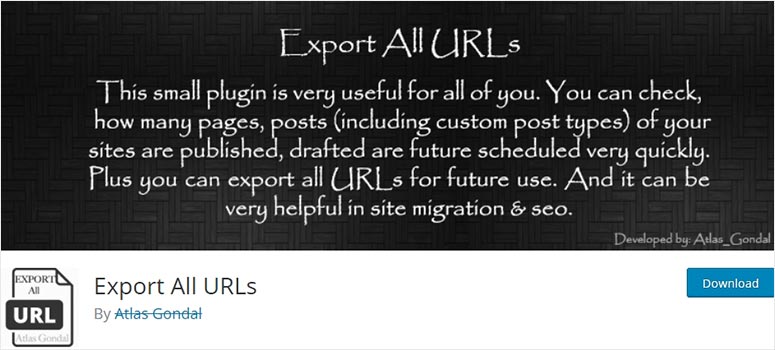 Export All URLs - IsItWP - Free WordPress Theme Detector Export All URLs